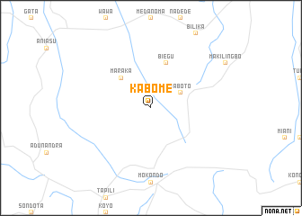 map of Kabome
