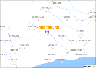 map of Kabonagung