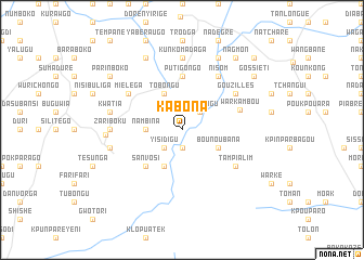 map of Kabona