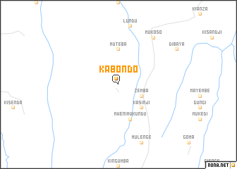 map of Kabondo