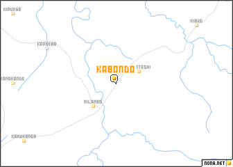 map of Kabondo