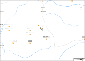 map of Kabondo