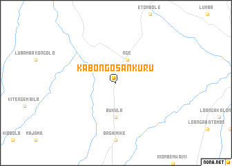 map of Kabongo-Sankuru
