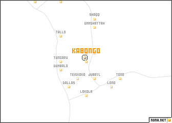 map of Kabongo