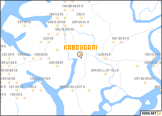 map of Kabougani