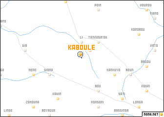 map of Kaboulé