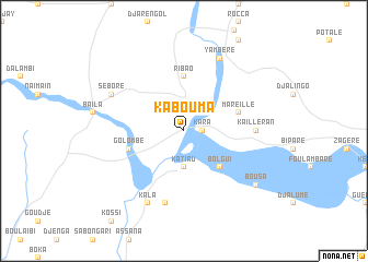 map of Kabouma