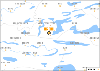 map of Kabou