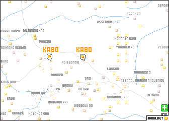 map of Kabo