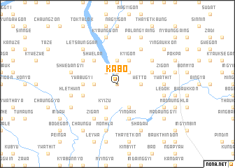 map of Kabo