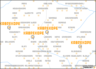 map of Kabrékopé