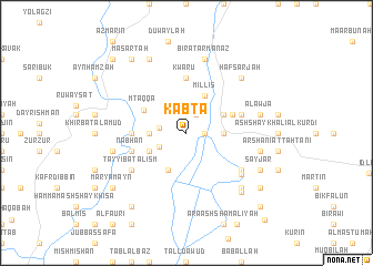 map of Kabtā