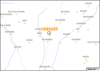 map of Kabūdān