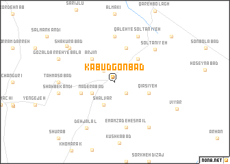 map of Kabūd Gonbad