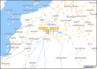 map of Kābul Bāra