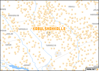 map of Kābul Shāh Kalle