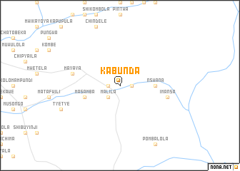 map of Kabunda