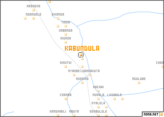 map of Kabundula