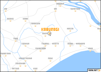 map of Kaburagi