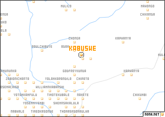 map of Kabuswe