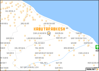 map of Kabūtar Ābkesh