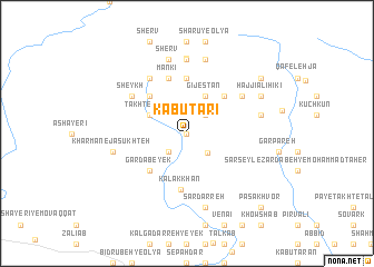 map of Kabūtarī