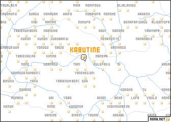 map of Kabutine