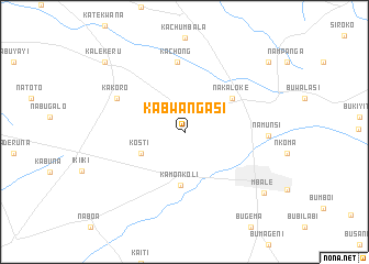 map of Kabwangasi