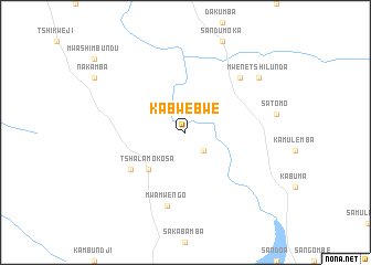 map of Kabwebwe