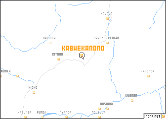 map of Kabwe-Kanono