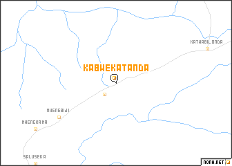map of Kabwekatanda