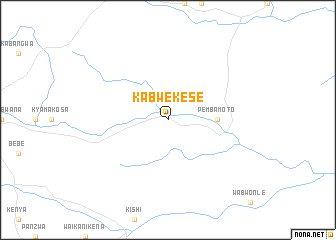 map of Kabwekese