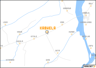 map of Kabwela