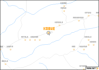 map of Kabwe