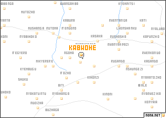 map of Kabwohe