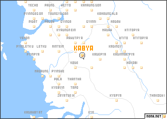 map of Kabya