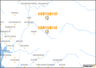 map of Kabyubyin