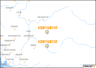 map of Kabyubyin