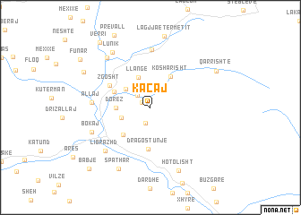 map of (( Kaçaj ))