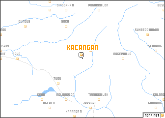 map of Kacangan