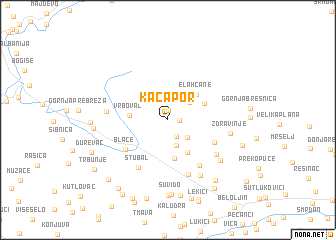 map of Kačapor