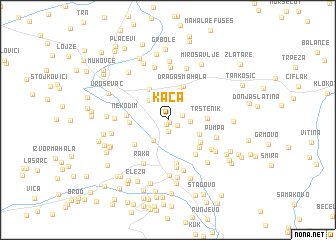 map of Kača