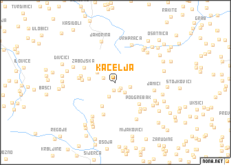 map of Kacelja