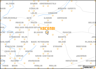 map of Kačėnai
