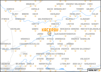 map of Kaceřov