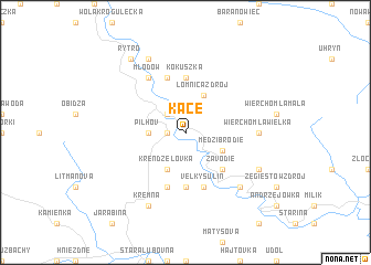 map of Kače