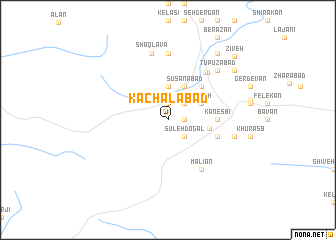 map of Kachalābād