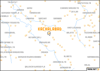 map of Kachalābād