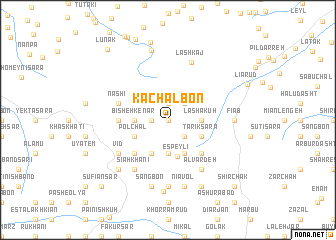 map of Kachal Bon
