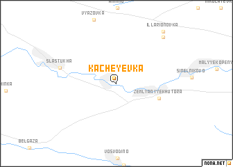 map of Kacheyevka